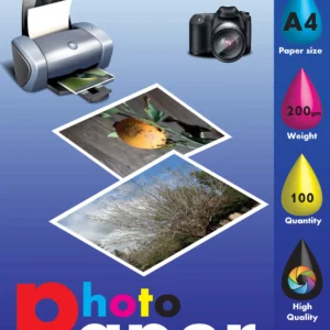 נייר פוטו גלוסי 200 גר' A4 , כמות דפים 50 דגם r773.